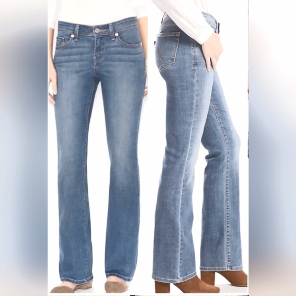Levi's Curvy Bootcut Denim Jeans 529 Size 10 Blue Denim 30 X 32 - Picture 1 of 7